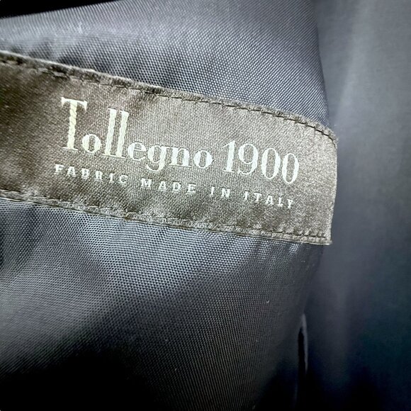 BROOKS BROTHERS Womens Navy Blue Blazer Size14 Italian Wool Goldtone Logo Button - Picture 12 of 16